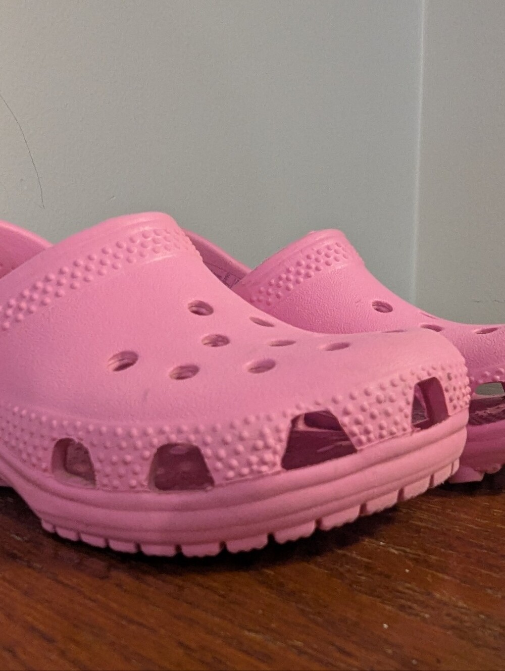 Crocs Classic Clog Kids' Sandals Pink Toddler Size C7 Like New - Picture 14 of 15